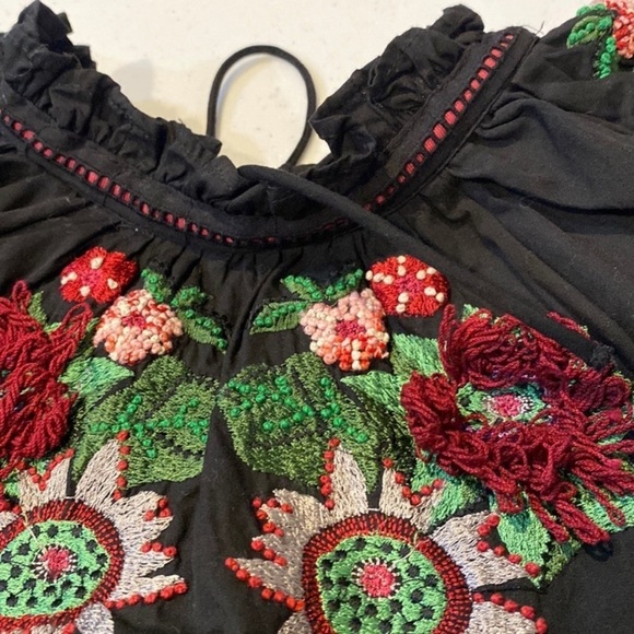 ZARA Top Embroidered Back Blouse - Picture 13 of 16